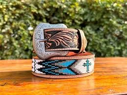 Beaded Leather Belts